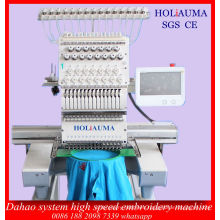 Best 1 Head 15 Colors China Dahao Software System Computer Embroidery Machine